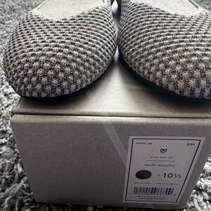 Rothy's Silver Flats Comfortable Woven Design